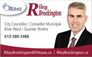 Photo of Riley Brockington's business card